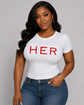 Smart Love HER White Tee