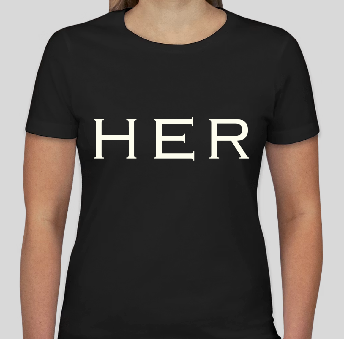 Smart Love HER White Black Tee