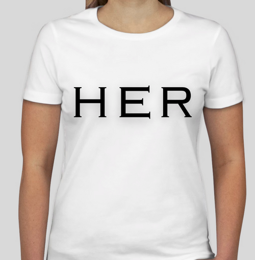 Smart Love HER Black White Tee